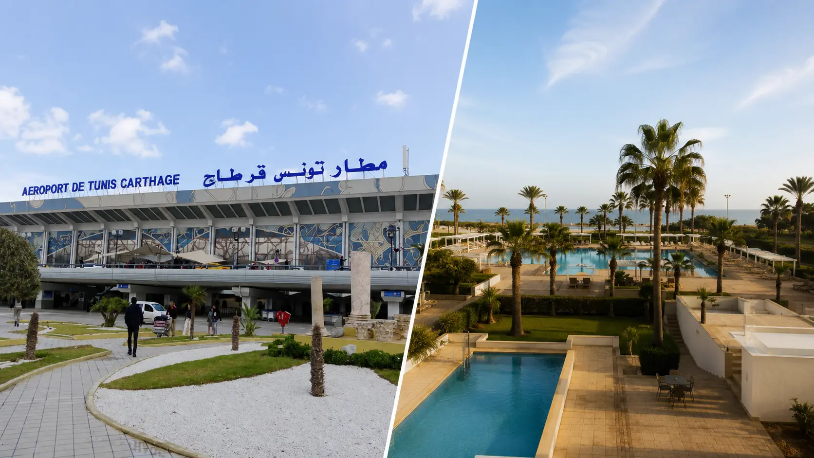 Berline de transfert privé depuis l'aéroport Tunis-Carthage vers les hôtels de Sousse et Port El Kantaoui
